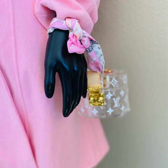 Tiny bitsy clear box clutch purse/hand bag - Picture 14 of 16